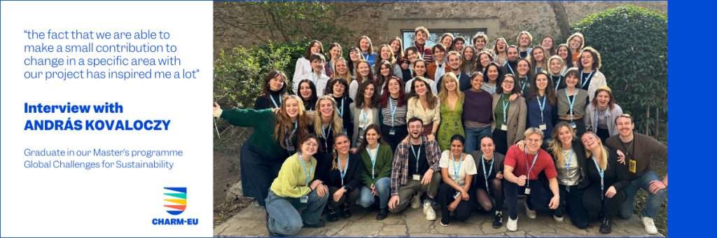 Banner with photo of the second cohort of graduates in Global Challenges for Sustainability