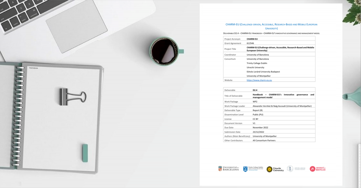 2.4 CHARM-EU Handbook on Governance and Management