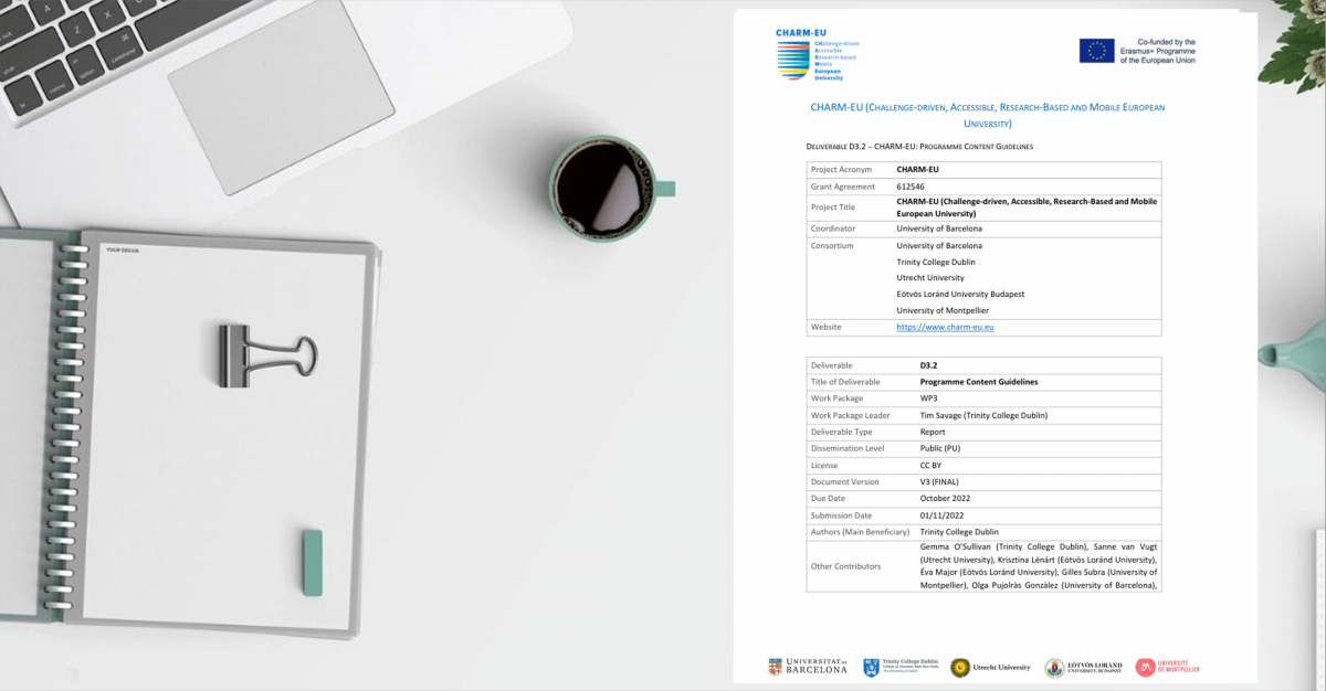 3.2 CHARM-EU Programme Content Guidelines