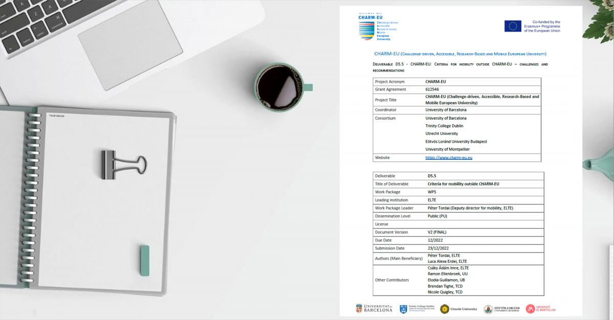 5.5 Criteria for mobility outside CHARM-EU