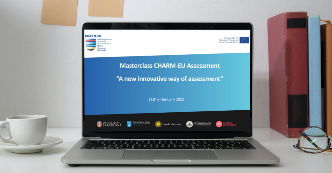 Masterclass CHARM-EU Assessment Masterclass CHARM-EU Assessment presentation on a laptop screen.