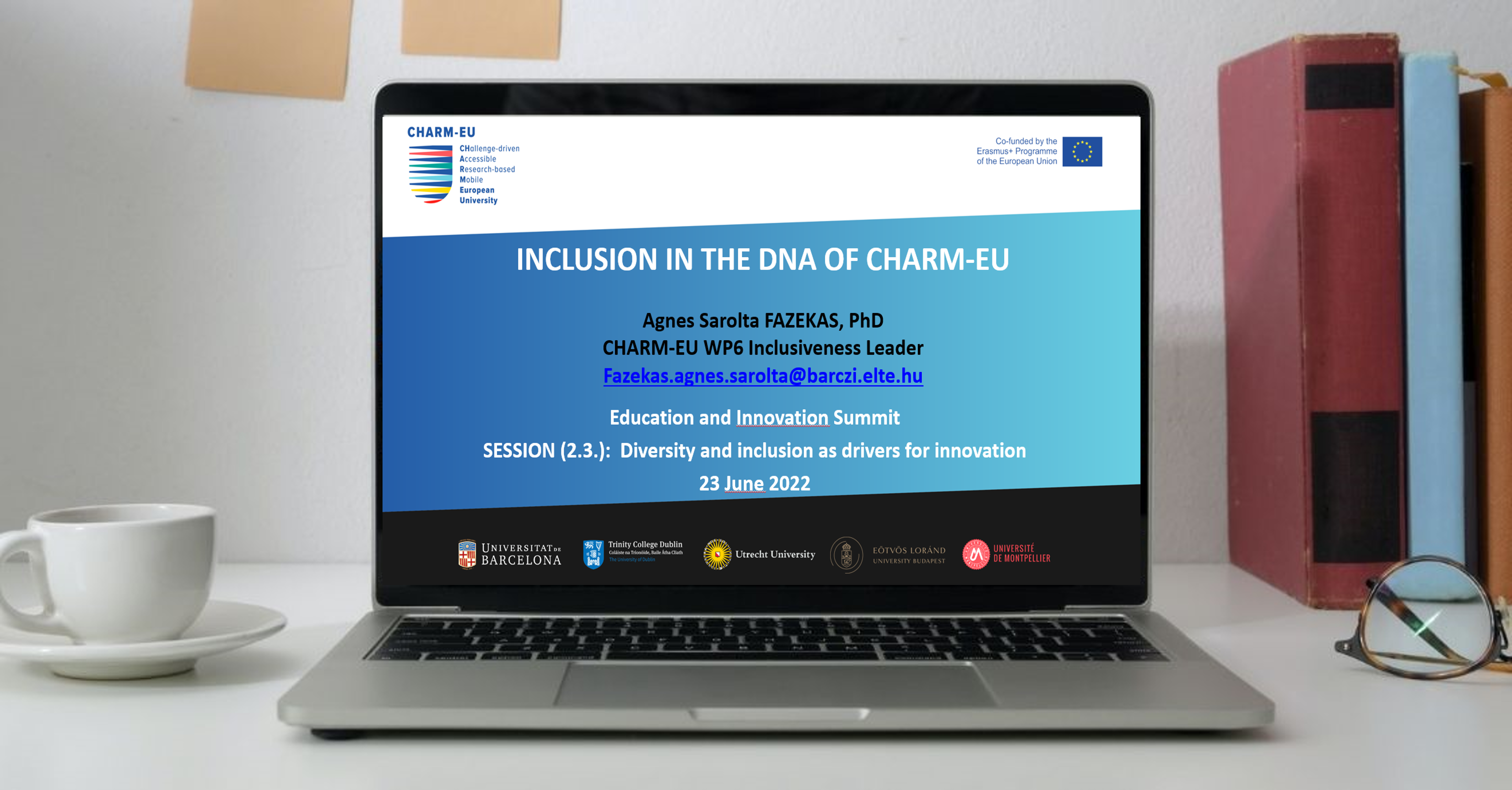 Inclusion DNA “Inclusion in the DNA of CHARM-EU.” – CHARM-EU’s work on inclusion and diversity was featured at the Education and Innovation Summit on 23rd June 2022