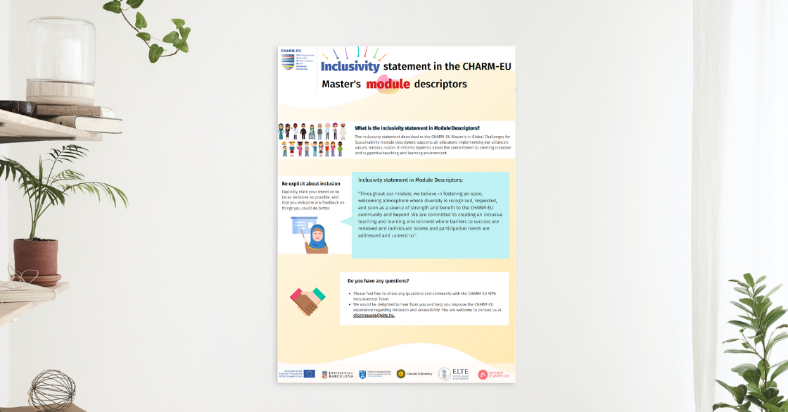 toolkit_ok Inclusivity statement in the CHARM-EU Master’s Module descriptors