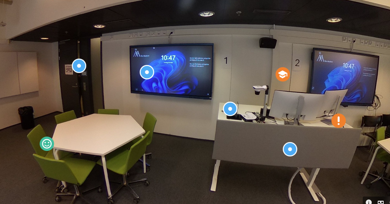 Image of a hybrid classroom