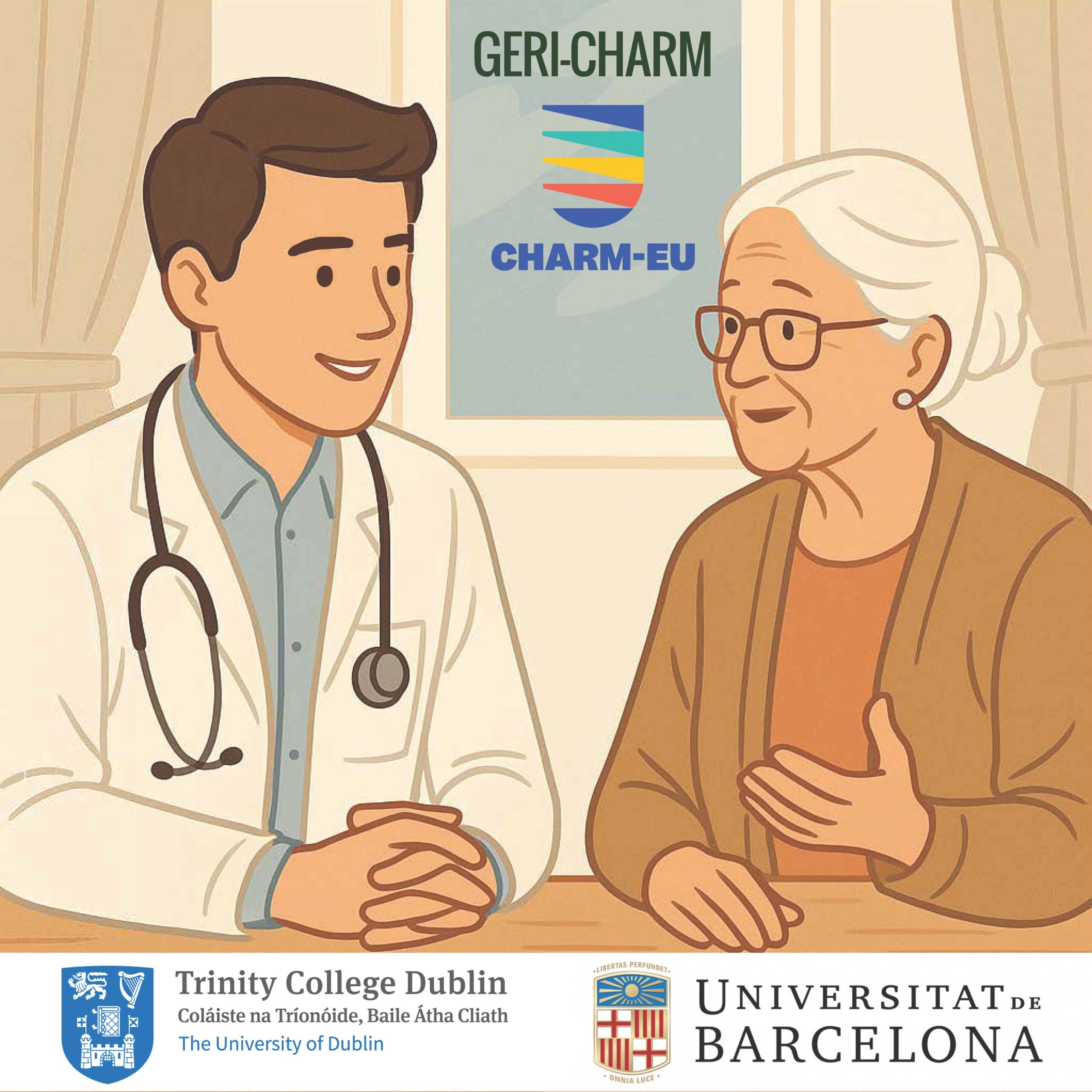 GERI-CHARM logo Integrating Geriatric Medicine into Medical Curricula