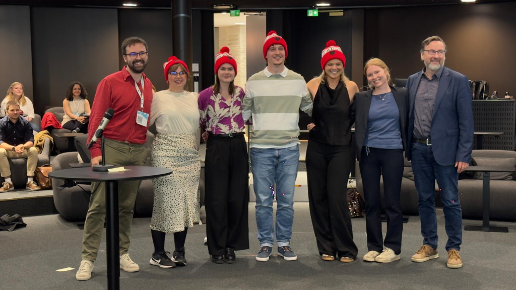 Group picture of The winning team of the pitch competition at the CHARM-EU Doctoral Summer School 2026 on transdisciplinarity