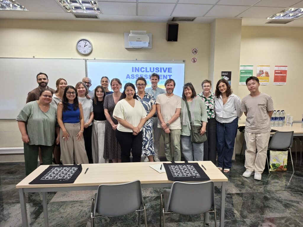Participants gathered for a group photo during an Inclusive Assessment in Language Education workshop.