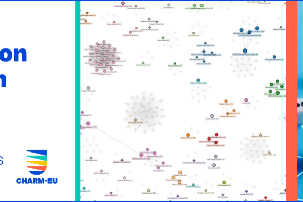 Banner for the TORCH Bibliographic Apps with visuals depicting networks